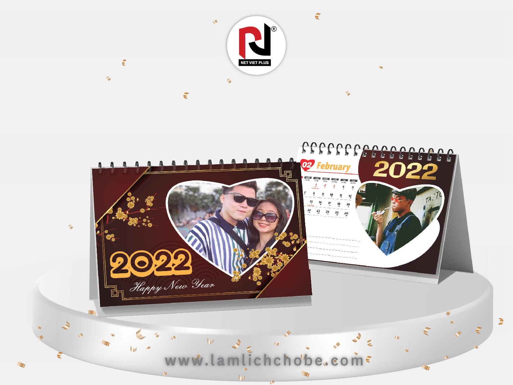 Mẫu Lịch Couple để bàn